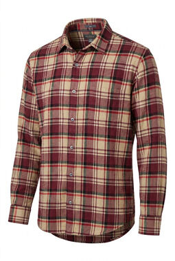 Vintage Tallwoods by Bruno Milano Red/Cream/Black Plaid Flannel XL Shirt